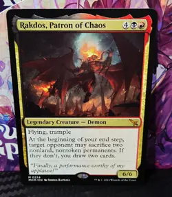 magic the gathering - Rakdos, Patron of Chaos - Legendary Creature -Demon Mythic - Image 1