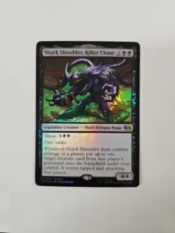 2026 MTG TMNT SHARK SHREDDER KILLER CLONE #0320 PROMO FOIL RARE NM - Image 1