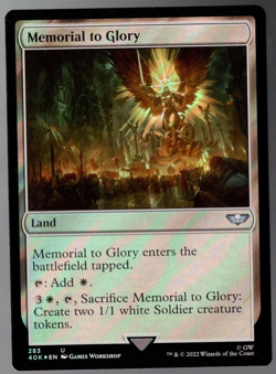 Memorial to Glory 283 Uncommon Surge Foil Warhammer 40K MTG NM - Image 1