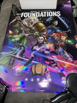 FOUNDATIONS Foil Promo Poster!! Magic the Gathering! - Image 1