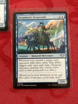 2x MTG - Deepmuck Desperado - Outlaws of Thunder Junction NM Magic x2 - Image 3