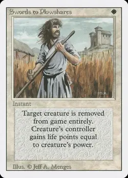 Swords to Plowshares Revised Edition HP MTG - Image 1