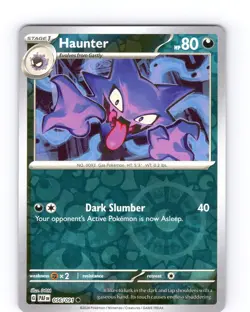 Pokemon TCG Haunter S&V Paldean Fates 056/091 Reverse Holo Common Card NM - Image 1