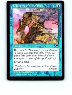 Whispers of the Muse [x2] Blue Uncommon Tempest Near Mint or Better - Image 1