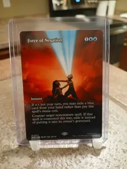 Magic The Gathering Force of Negation (Borderless) Avatar: The Last Airbender - Image 1
