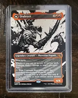 MTG - Urabrask / The Great Work - Showcase - March of the Machine Mint-Unplayed - Image 1
