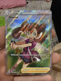 Shauna Pokemon Fusion Strike 263/264 Ultra Rare Full Art Holo NM - Image 1