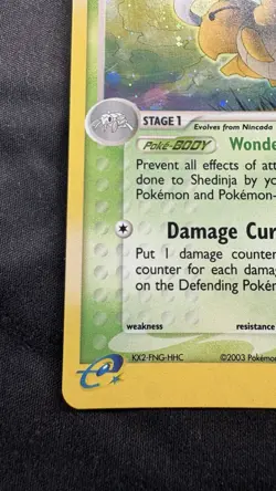 Shedinja Holo Pokemon EX Dragon #11 2003 - Image 5
