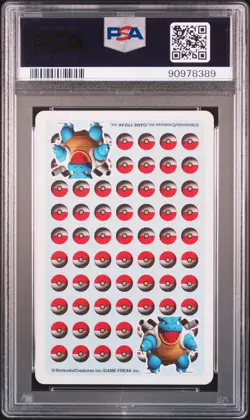 1998 POKEMON STADIUM BLUE VERSION PLAYING CARDS QUEEN OF CLUBS HAUNTER PSA 10 - Image 2