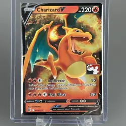 017/172 Charizard V Prize Pack Series 2 Stamped Play Pokemon TCG Holo Card NM - Image 1