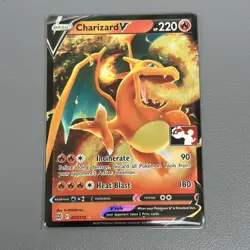 017/172 Charizard V Prize Pack Series 2 Stamped Play Pokemon TCG Holo Card NM - Image 3