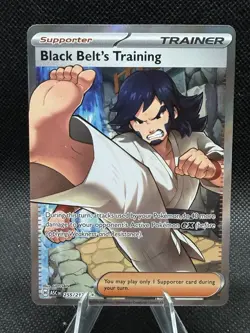 Black Belt's Training 255/217 Pokemon Ascended Heroes Full Art Trainer NM - Image 1