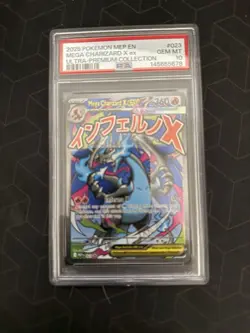 Pokemon Mega Charizard X ex Me: Mega Evolution Promo 023 Holo PSA 10 2025 - Image 1