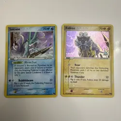Pokemon Suicune &bRaikou 3/17 4/17 POP SERIES 2 Vintage Lot - Image 1