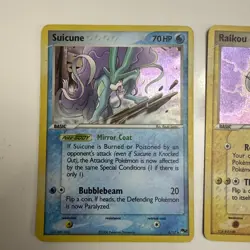 Pokemon Suicune &bRaikou 3/17 4/17 POP SERIES 2 Vintage Lot - Image 3
