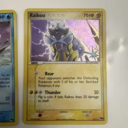 Pokemon Suicune &bRaikou 3/17 4/17 POP SERIES 2 Vintage Lot - Image 4