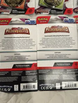 Pokemon Paldea Evolved Checklane Blister Pack Lot (8 Packs Total) - Image 2