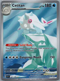 Cetitan 201/191 SV08: Surging Sparks Pokemon TCG Illustration Rare NM - Image 1
