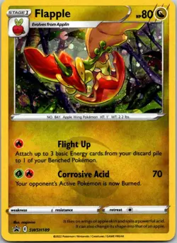 Flapple SWSH189 Sword & Shield Promo Pokemon TCG Holo Promo NM - Image 1