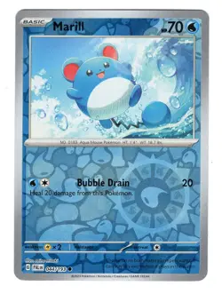 Pokemon TCG Marill S&V Paldea Evolved 044/193 Reverse Holo Common Card NM-M - Image 1