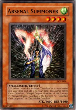 Yu-Gi-Oh TCG Arsenal Summoner DCR-004 Unlimited Regular Common Card Played MP - Image 1