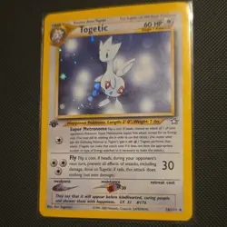Togetic 1st Edition Holo Rare 16/111 Neo Genesis 60 HP English Pokemon TCG - Image 1