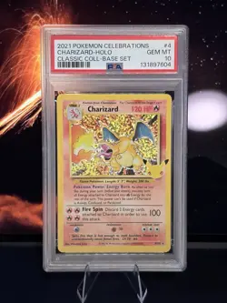 PSA 10 Charizard Celebrations Classic Coll. Holo Base Set Pokemon 4/102 Gem Mint - Image 1