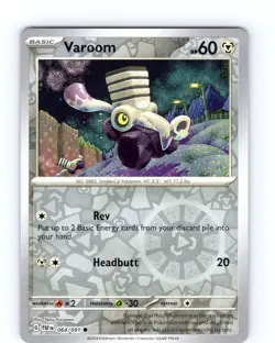 Pokemon TCG Varoom S&V Paldean Fates 064/091 Reverse Holo Common Card NM - Image 1