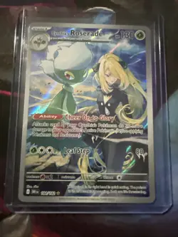 Pokemon TCG Cynthias Roserade Illustration Rare SV10: Destined Rivals 184/182 NM - Image 1