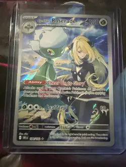 Pokemon TCG Cynthias Roserade Illustration Rare SV10: Destined Rivals 184/182 NM - Image 2