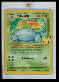 2021 Pokemon Celebrations Classic Collection Holo Venusaur #15/102 - Image 1