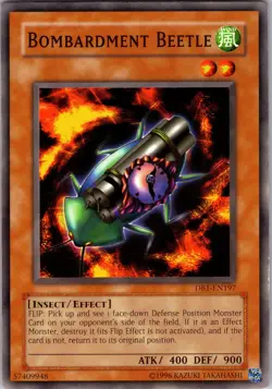 Yu-Gi-Oh TCG Bombardment Beetle DB1-EN197 Unlimited Regular Common Card NM - Image 1
