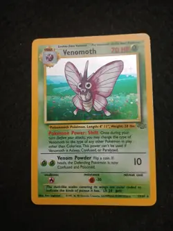 Pokemon Venomoth Jungle Holo Rare 13/64 English LP - Image 1