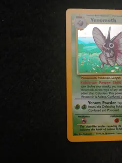 Pokemon Venomoth Jungle Holo Rare 13/64 English LP - Image 3