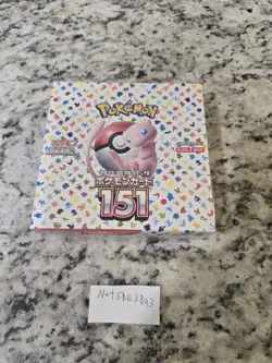 Pokemon TCG Scarlet & Violet SV2a Japanese 151 Booster Box SEALED NEW With Wrap - Image 1