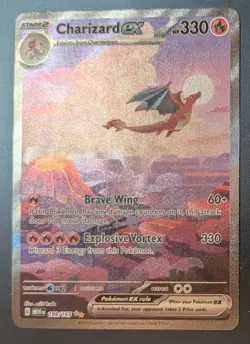 Charizard ex 199/165 Pokemon Scarlet Violet 151 EX Special Illustration Rare NM - Image 2