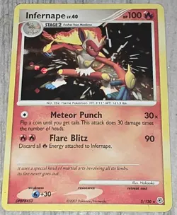 QTY: 2 | Infernape LV.X 121/130 + Diamond & Pearl Holo Bundle | VINTAGE POKEMON - Image 4