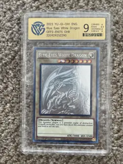 Yu-Gi-Oh TCG GFP2-EN175 Blue-Eyes White Dragon Ghost Rare 1st Edition Graded 9 - Image 1