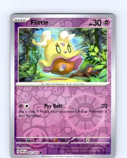 Pokemon TCG Flittle S&V Paldean Fates 041/091 Reverse Holo Common Card NM - Image 1