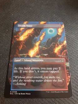 Steam Vents R 0348 (Borderless) MTG Lorwyn Eclipsed Rare Non Foil Dual-Sided NM - Image 2