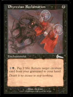 MTG Phyrexian Reclamation LP Light Play Urza's Legacy [1259] - Image 1