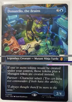 MTG TMNT Lot Of 5 Mythic Borderless, Balance Brains Heart Muscle Leonardo April - Image 3