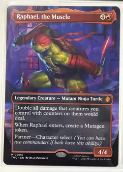 MTG TMNT Lot Of 5 Mythic Borderless, Balance Brains Heart Muscle Leonardo April - Image 4