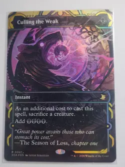 Culling the Weak FOIL #27 Secrets of Strixhaven MTG NM - Image 1