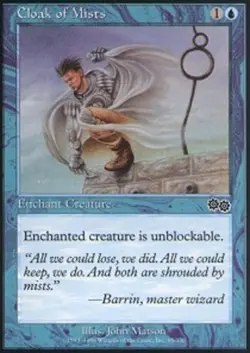 Cloak of Mists x1 - Urza's Saga - Heavy Play, English - Urza's Saga - Image 1