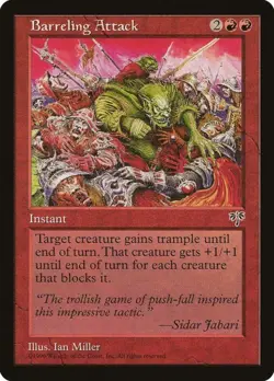 MtG Barreling Attack 157/350 Mirage Regular Rare - Image 1
