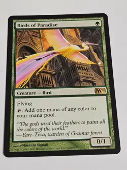 Birds of Paradise x1 MTG Core Set 2010 M10 1x Magic Very Good Light Play VG LP - Image 1