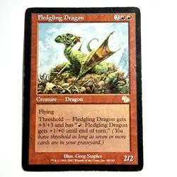 Fledgling Dragon 90 R Judgment Magic the Gathering MTG LP - Image 1