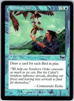 Airborne Aid 62 C Onslaught Magic the Gathering MTG LP - Image 1