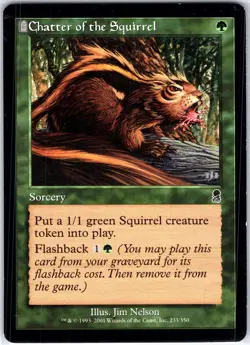 Chatter of the Squirrel 233 C Odyssey Magic the Gathering MTG LP - Image 1